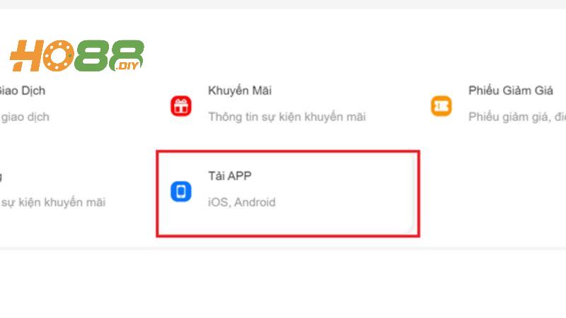 Tải app Ho88 tiện ích cho thiết bị Android